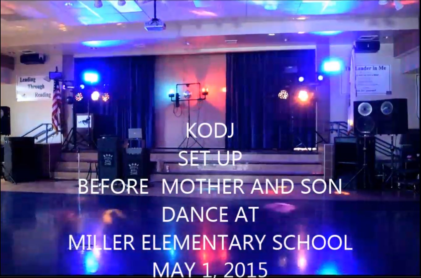 The KODJ Setup with lights - May 1st 2015
